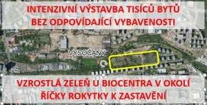 Petice proti nekoncepční masivní výstavbě v oblasti Vysočany/Hloubětín na úkor zeleně a vybavenosti